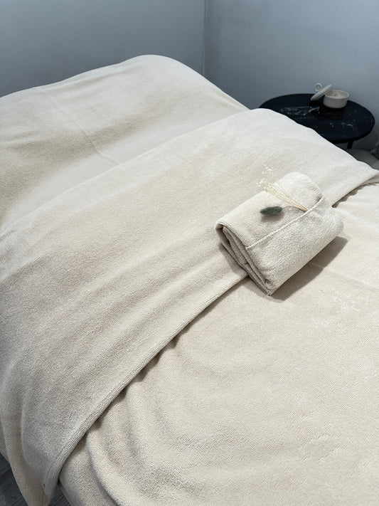 Serviette tête de soin