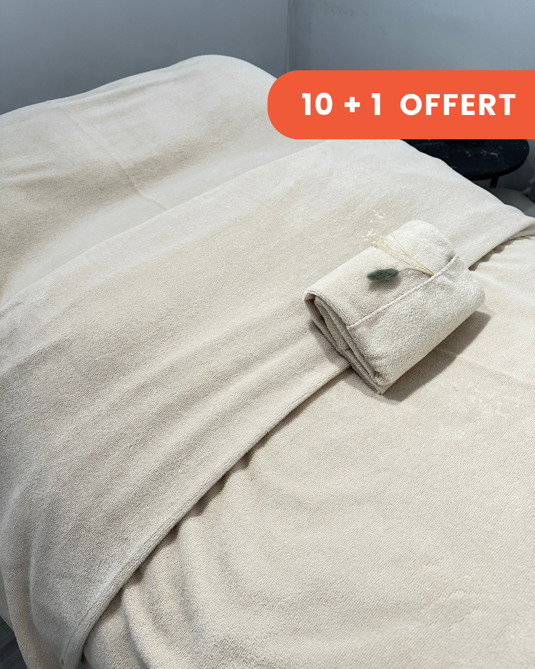 Serviette tête de soin